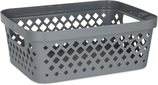 GLAD DIAMOND STORAGE BASKET 2GAL/10.5L GREY