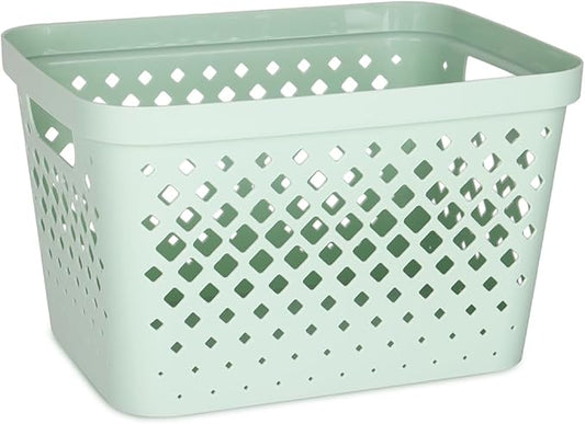 GLAD DIAMOND STORAGE BASKET 4GAL/16.5L SAGE