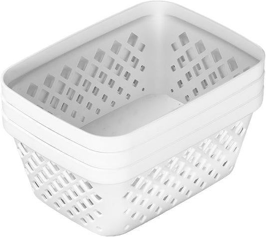 GLAD DIAMOND MULTI-PACK STORAGE BASKETS 3PK S WHITE