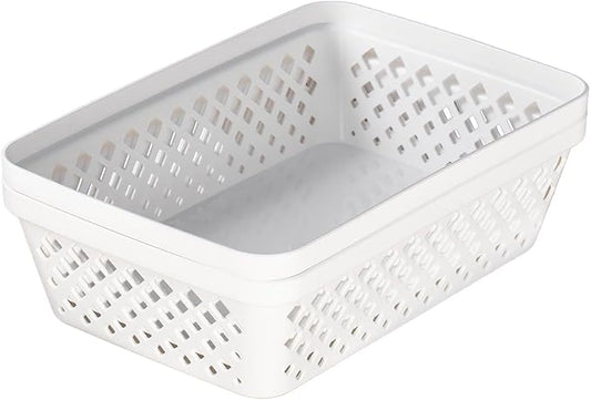 GLAD DIAMOND MULTI-PACK STORAGE BASKETS 2PK M WHITE