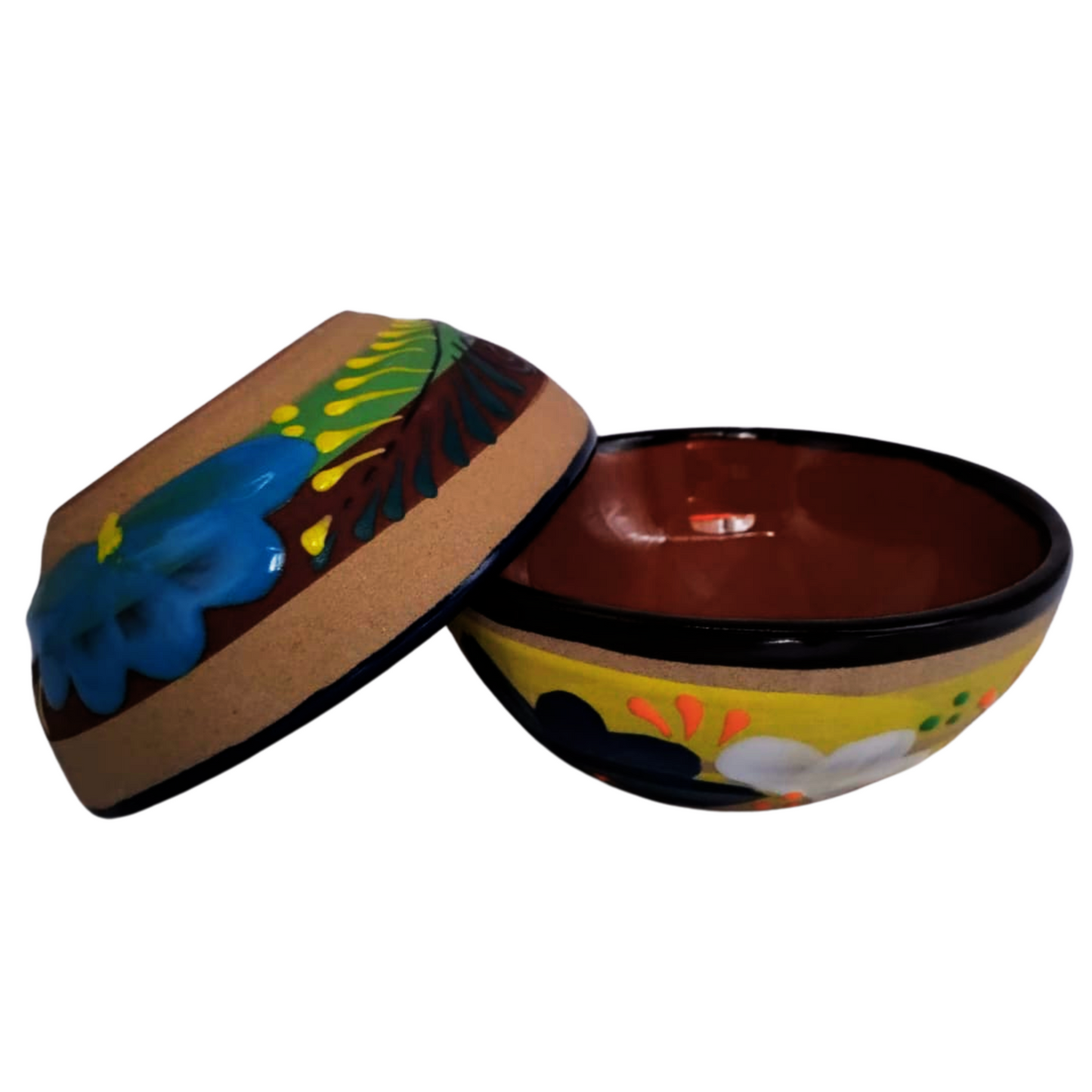 PLATO CIRCULAR MEXICANO DE BARRO