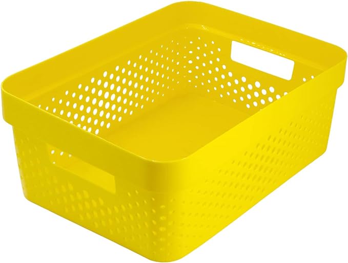 GLAD STORAGE BASKET 2GAL/9L YELLOW w/SIOC