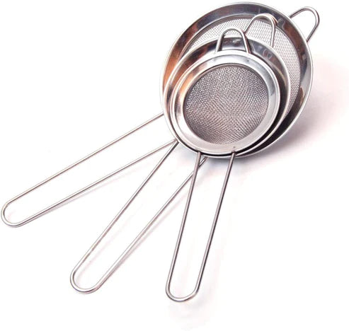 3 PC Stainless Steel Strainer Set