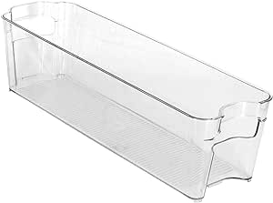 GLAD FRIDGE & FREEZER ORG BIN 14.5X4.2X4" CLEAR