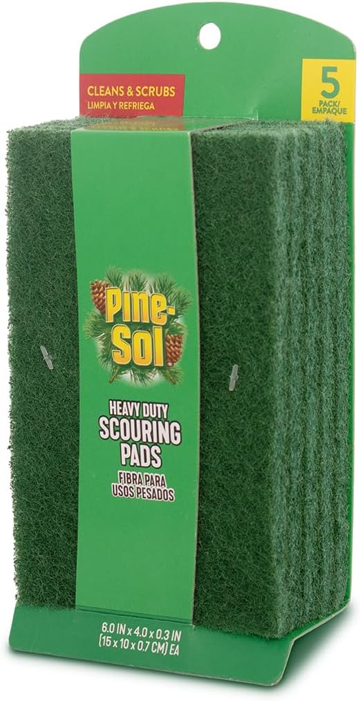 PINESOL HEAVY DUTY  SCOURING PAD 5PK