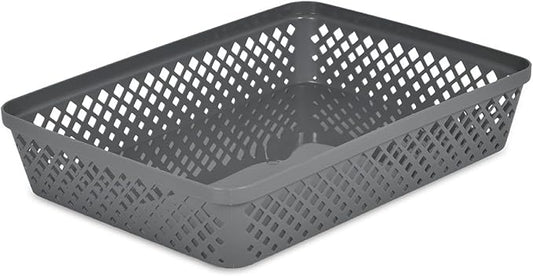 GLAD DIAMOND STORAGE BASKETS L GREY