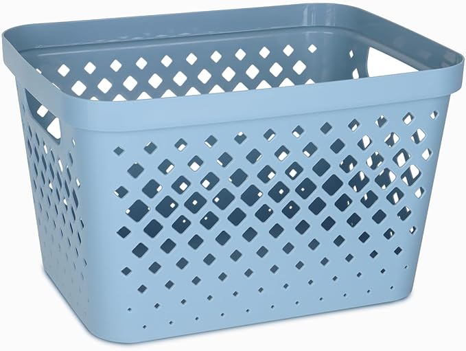 GLAD DIAMOND STORAGE BASKET 4GAL/16.5L MARINA BLUE