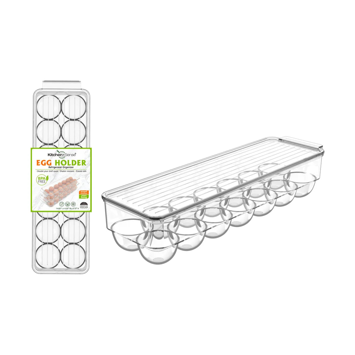 KITCHEN SENSE Fridge Bin 14 Egg Holder