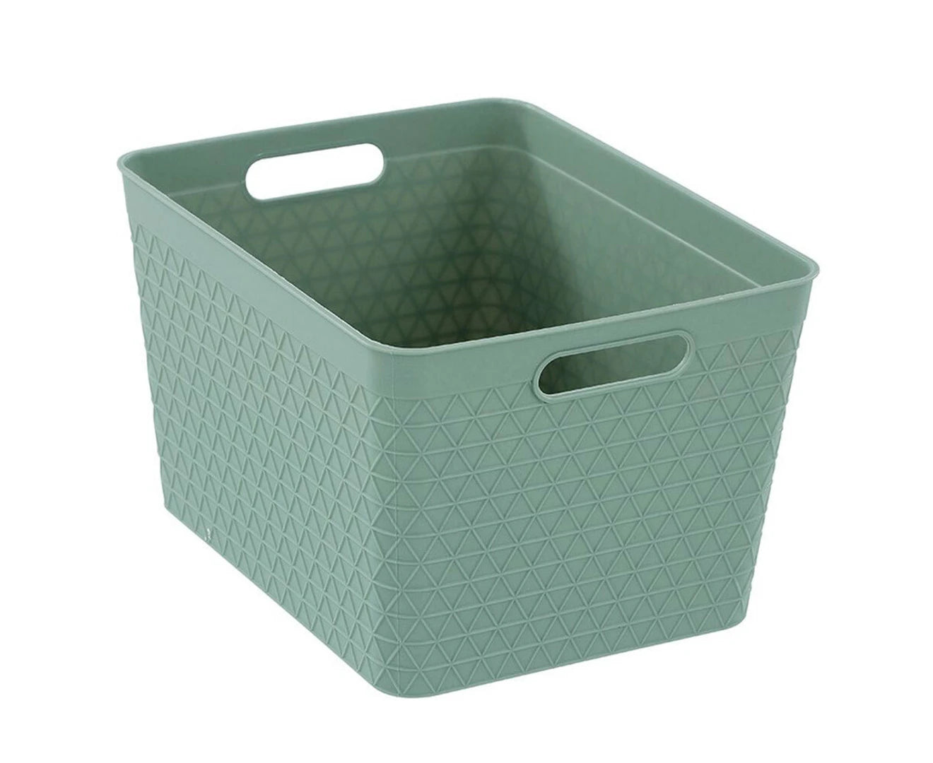 GLAD STORAGE BASKET 4GAL/16L SAGE w/ SIOC