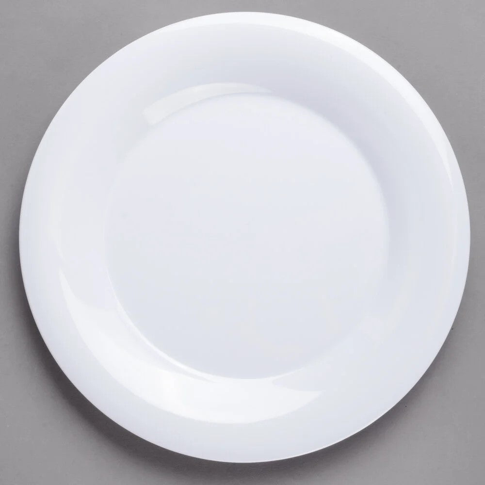GLAD MELAMINE ROUND PLATE 8IN WHITE IN PDQ