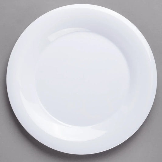 GLAD MELAMINE ROUND PLATE 8IN WHITE IN PDQ