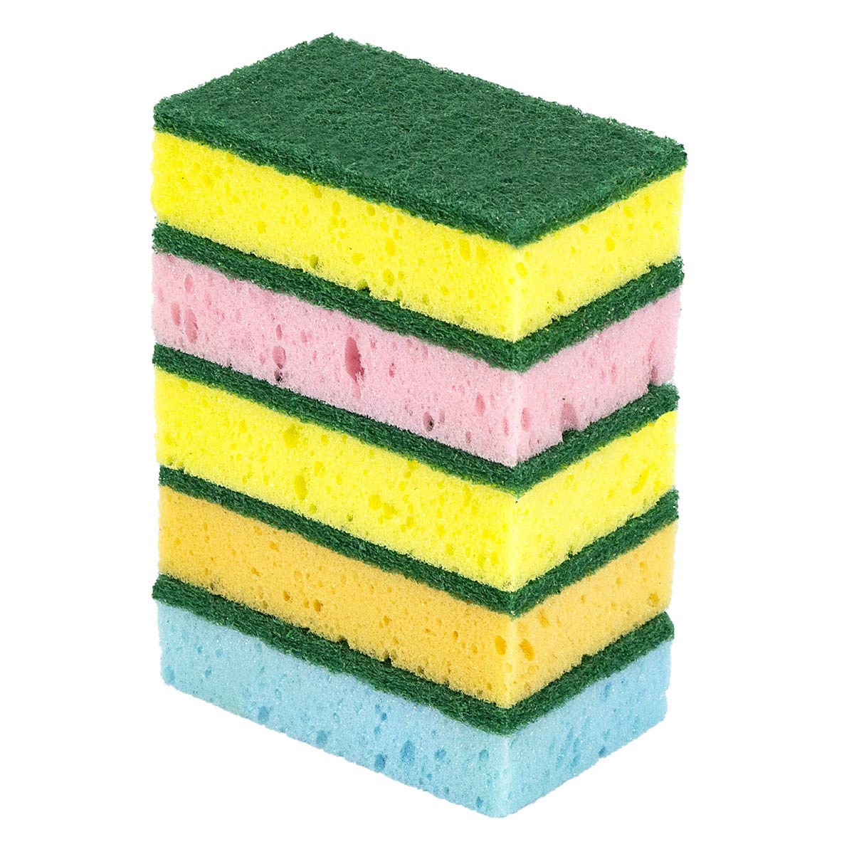PINE-SOL SPONGE W/ SCRUBBER  ASSTD CLR 5PK