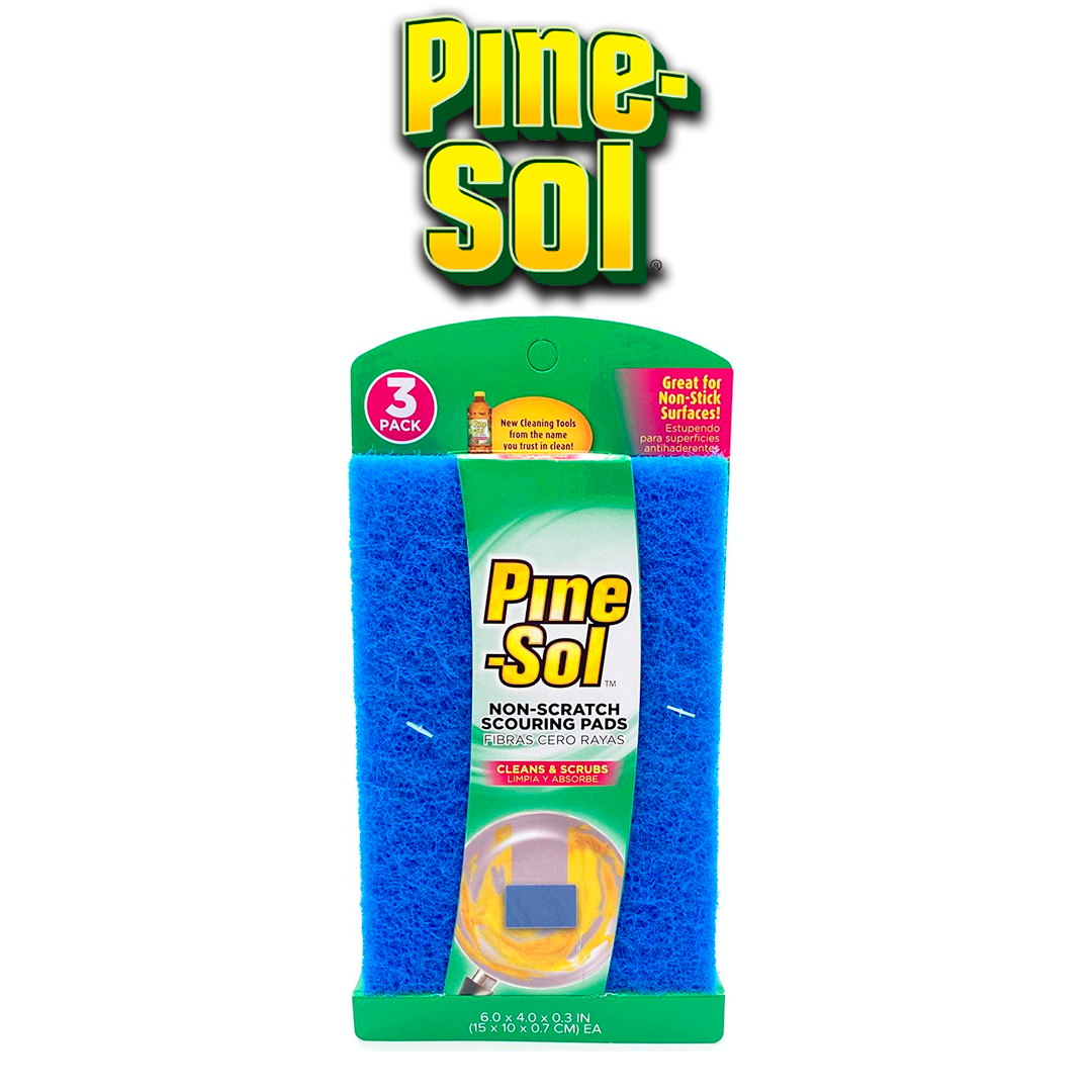 PINE-SOL NON-SCRATCH  SCOURING PAD 3PK