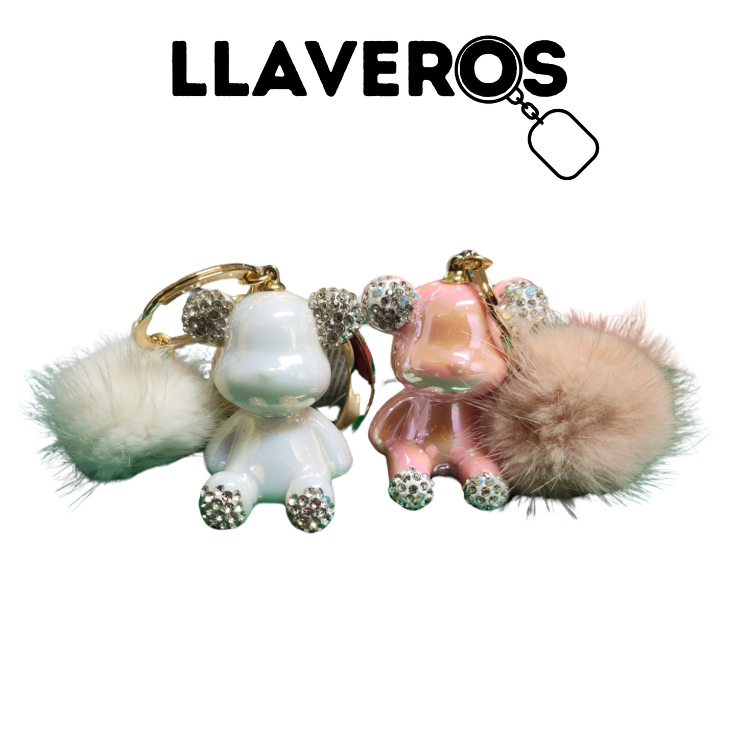 LLAVERO OSO CON POMPÓN