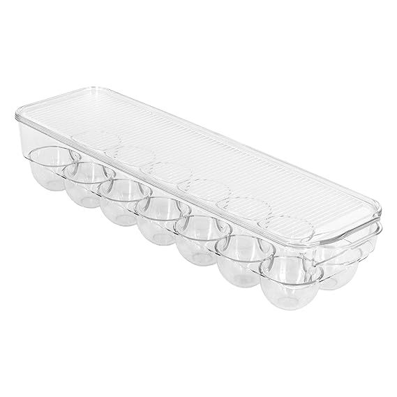 GLAD FRIDGE ORG EGG HOLDER W COVER CLEAR