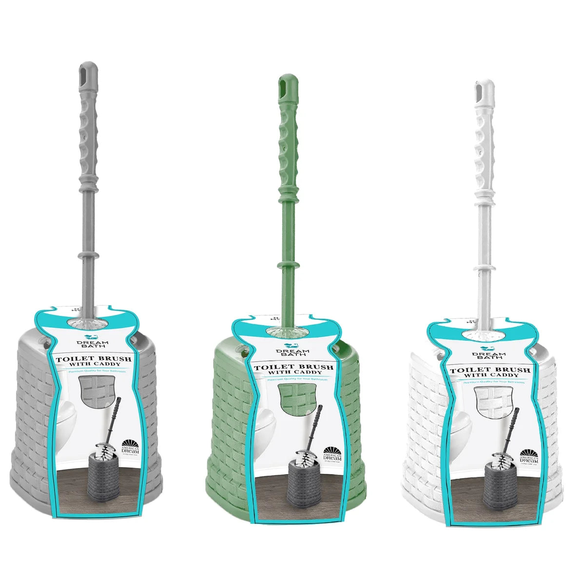 AMERICAN DREAM Rattan - Toilet Brush with Caddy
