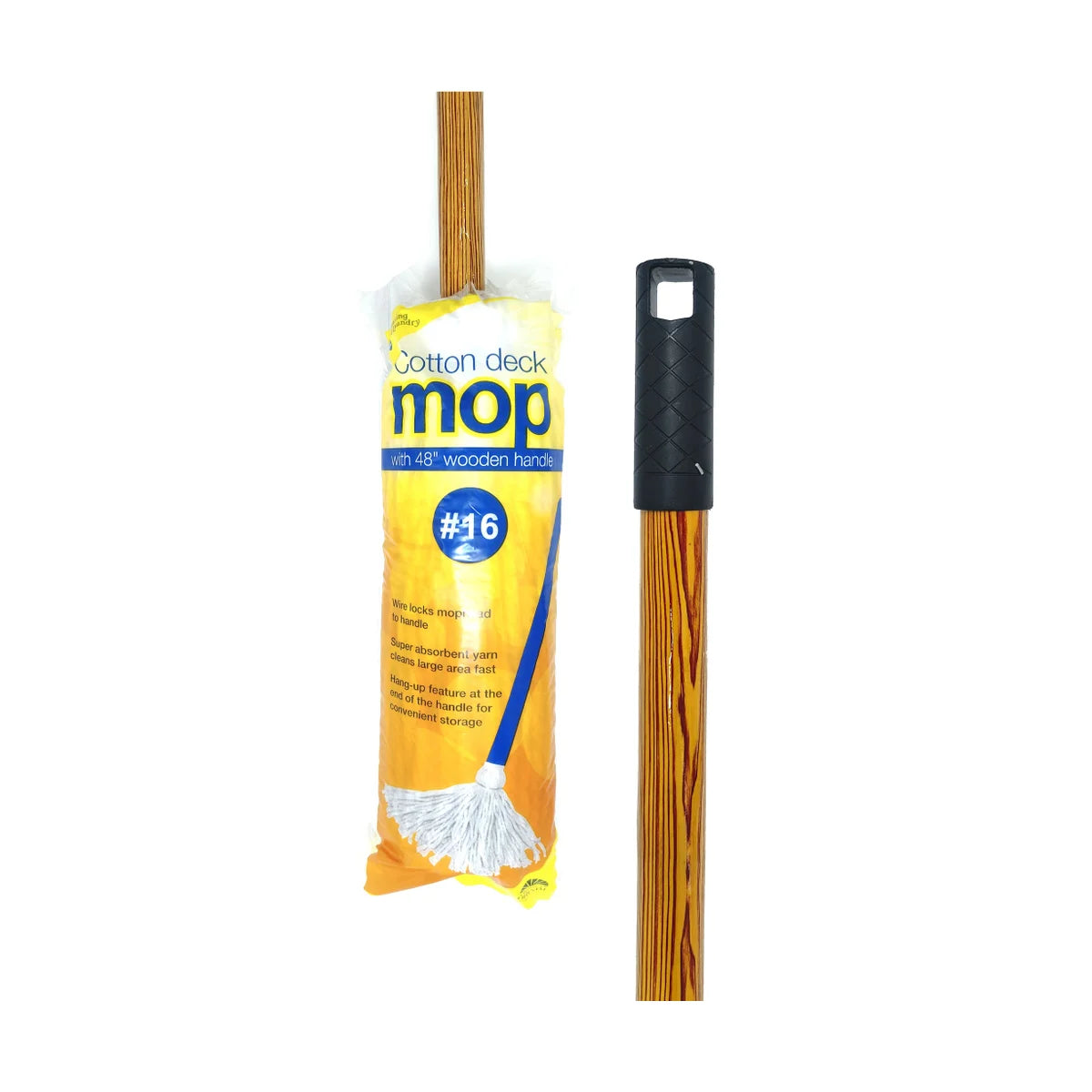 #16 Cotton Mop with Wood Handle