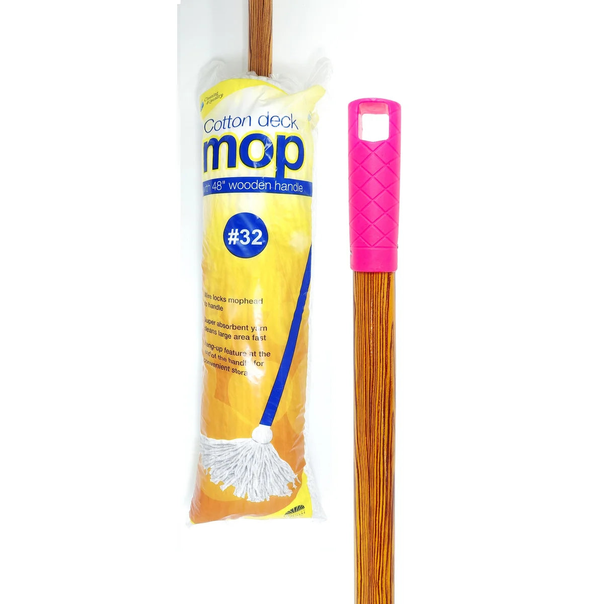 #32 Cotton Mop with Wood Handle
