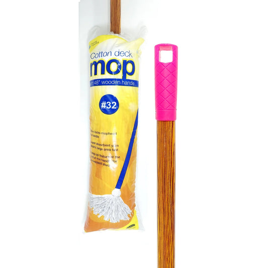 #32 Cotton Mop with Wood Handle