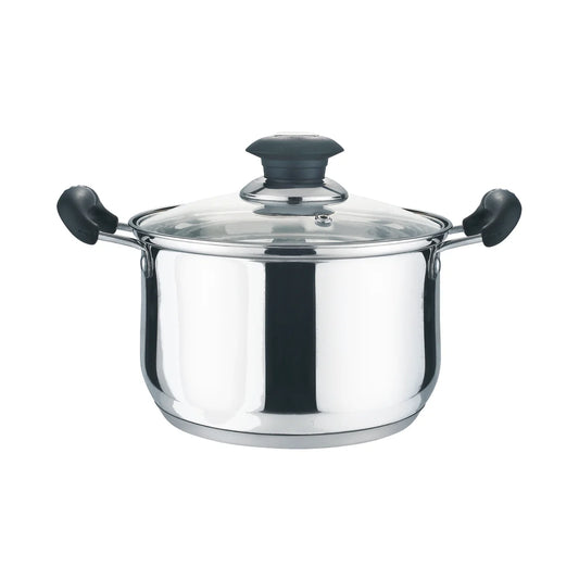 6.5QT S.S. Sauce Pot with Glass Lid (6)