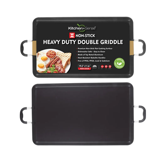 KITCHEN SENSE 19.2"x11.6" Heavy Duty Double Griddle