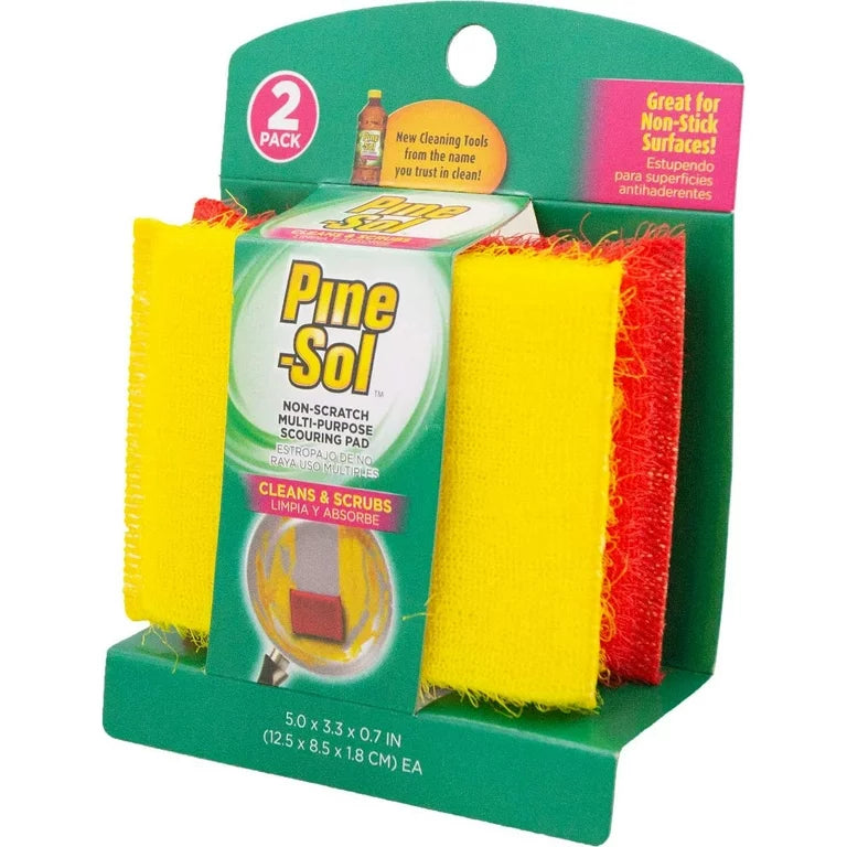PINE-SOL NON-SCRATCH  MULTI- PURPOSE SCOURING PAD 2PK