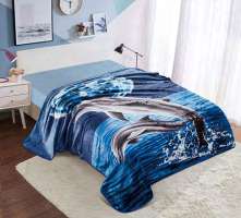 DAHDOUL STAR ANIMAL ASSORT-B 1PLY 5ST07 BLUE DELFIN