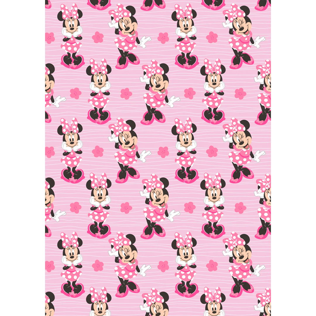 DAHDOUL "MINNIE THUMBS UP" MINNIE TWIN DISNEY FLANNEL ROTARY BLANKET