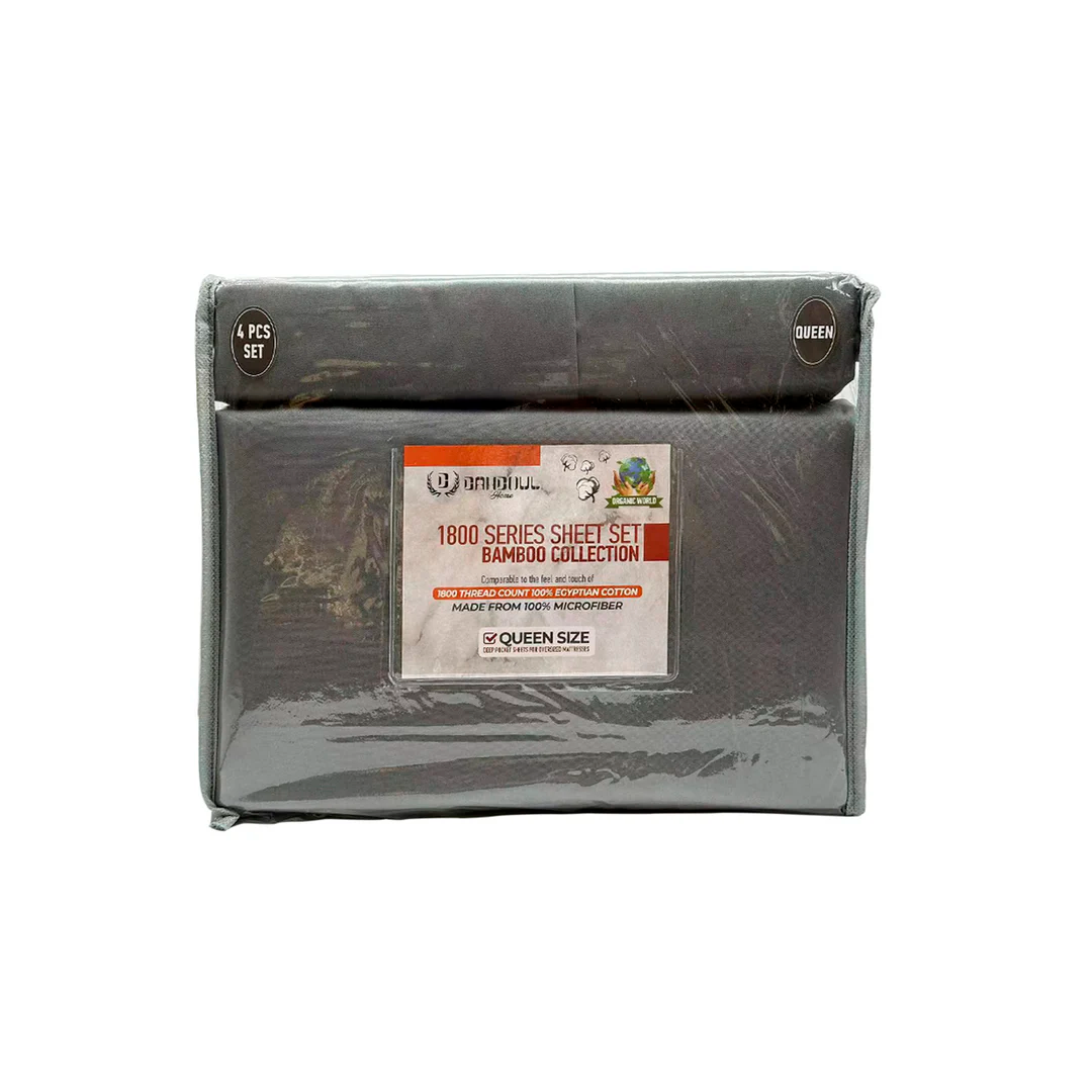 DAHDOUL FULL SOLID ASSORT BAMBOO COLLECTION BED SHEET