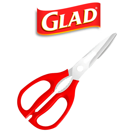 GLAD KITCHEN SHEAR ASSTD CLRS IN TUB