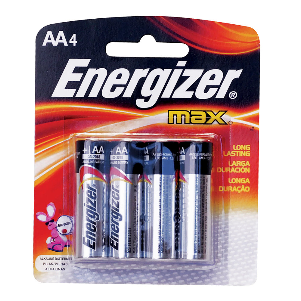 Energizer Alkaline AA 4PK