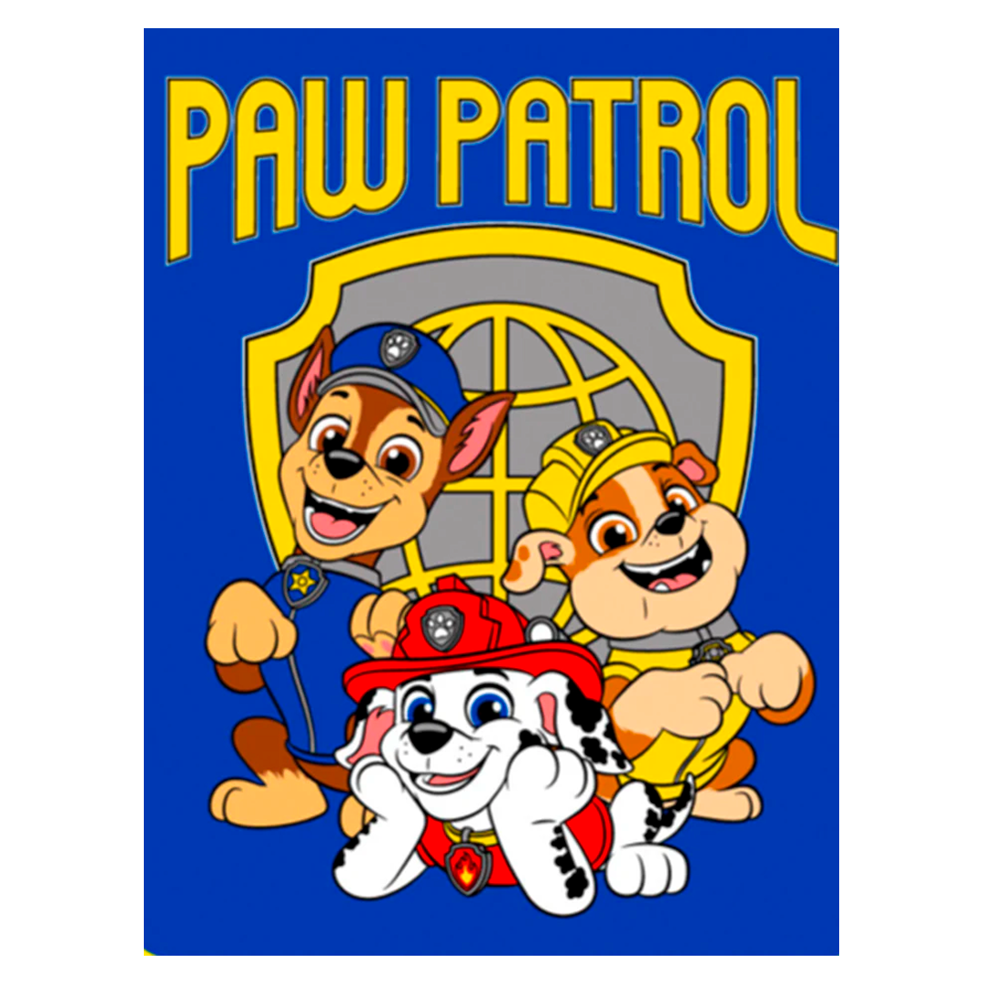 DAHDOUL "TRIO PATROL" PAW PATROL TWIN/FULL NICKELODEON RACHELLE BLANKET