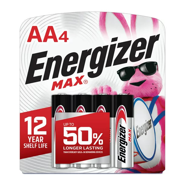 Energizer MAX AAA Batteries (4 Pack), Triple A Alkaline Batteries