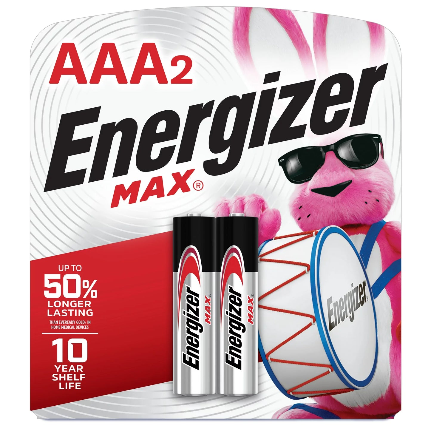 Energizer MAX AAA Batteries (2 Pack), Triple A Alkaline Batteries