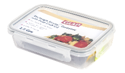 GLAD FOOD STORAGE CONTAINER FLAT RECT600 ML/2 5CUP IN PDQ