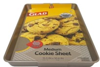 GLAD PREMIUM BAKEWARE  GOLD COOKIE SHEET, MEDIUM 14.84x10.16