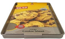 GLAD PREMIUM BAKEWARE  GOLD COOKIE SHEET, LARGE 17.5 X 11.8in
