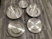 ZPL 54 x 10 cm Convex S/S Comal (5 PC/CS)