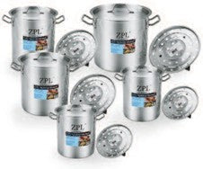 ZPL 20QT, 24QT, 32QT, 40QT, 52QT Stainless Steel Stockpot Set with Steamers