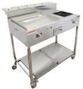 ZPL Taco Cart w/ 6 Steamers and Burner (1 PC/CS)