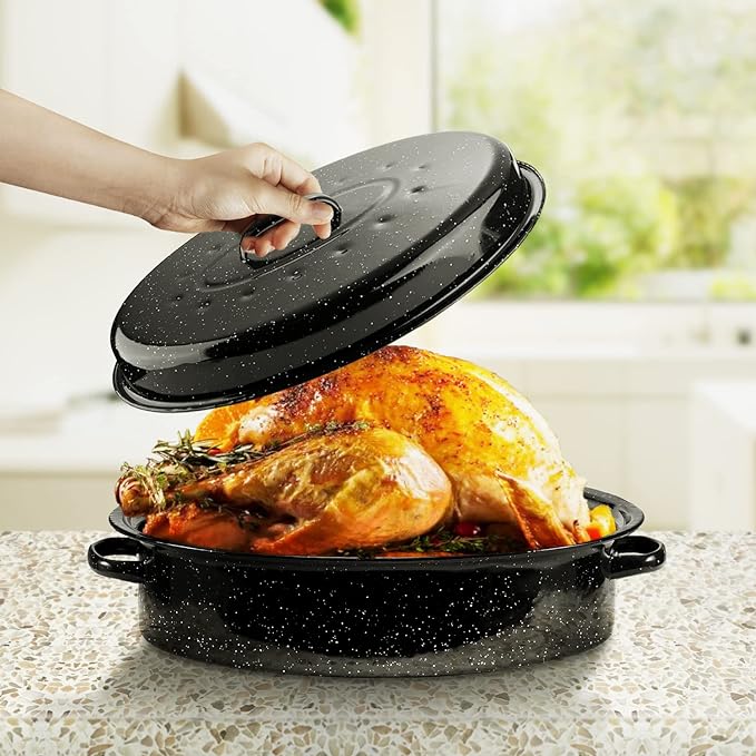 ENAMEL TURKEY ROASTER