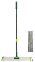 PINESOL FLAT MOP W/ SS TELESCOPIC HANDLE W/ 2 REUSABLE PADS