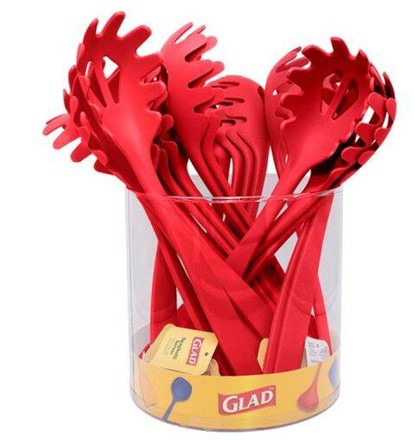 GLAD NYLON SPAGHETTI SERVER W/ ACACIA WOOD HANDLE