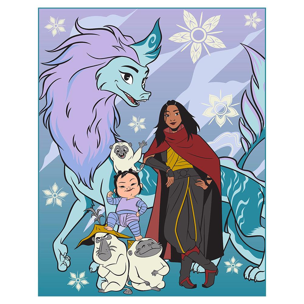 Disney raya and the last gragon twin/ full raschel blanket.