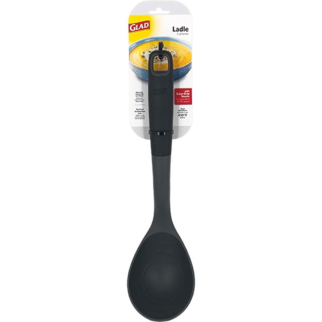 Glad  Ladle W Easy  Grip  Handle  Grey