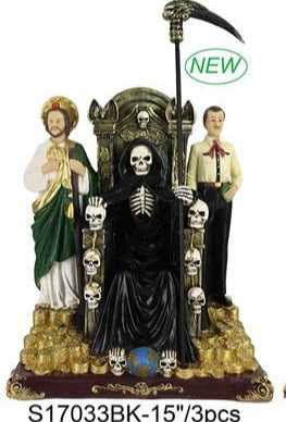 ALLIANCE SANTO ST.MUERTE Y JESUS MALVERDE ST.JUDA 15"