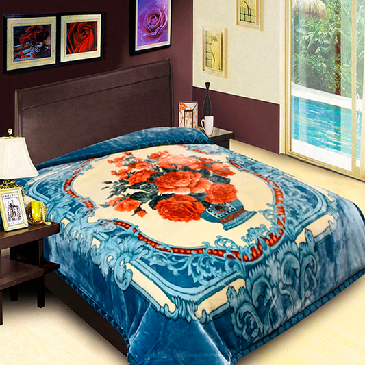 DAHDOUL KING NAVY DAH10 GOLDEN LION 2 PLY BLANKET (Copy)