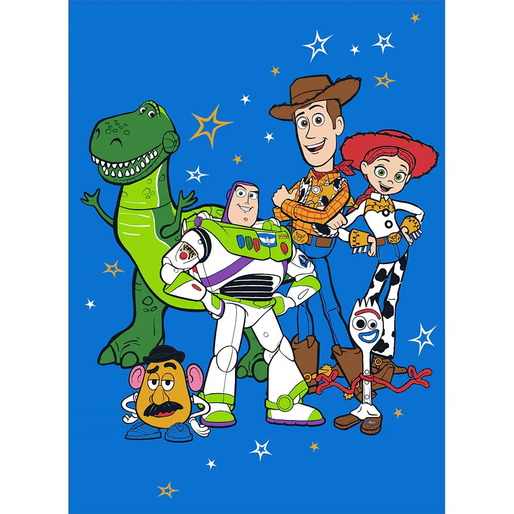 DAHDOUL "FAIRGROUNDS STARS" TOY STORY TWIN/FULL DISNEY RACHELLE BLANKET