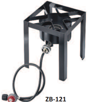 ZPL SQUARE BURNER WITH 5PSI REGULATOR AND HOSE
