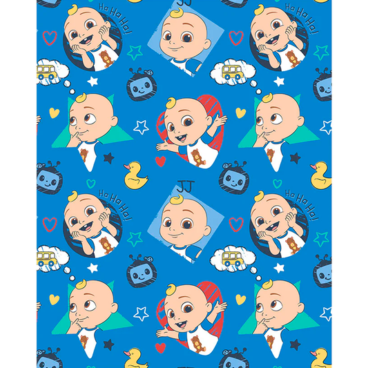 DAHDOUL "HAPPY, FIERCE, FABULOUS" COCOMELON BABY NETFLIX FLANNEL THROW BLANKET